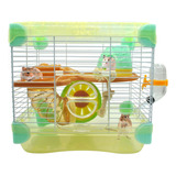 Muyg Jaula Para Hamster De 2 Capas Con Tubos, Jaula Para Mou