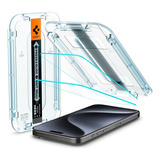 Vidrio Templado Spigen Para iPhone 15 Pro Max Ez Fit X 2