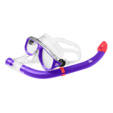 Set Acuatico Voit Adulto Visor + Snorkel Color Morado