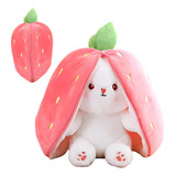 Boneca Coelho Morango Boneca Coelho Cenoura Pelúcia 35cm