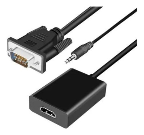  Convertidor Hdmi A Vga Con Sonido (incluye Cable Audio)