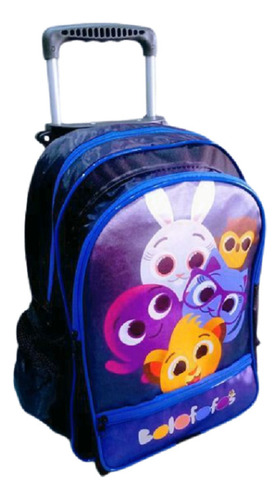 Mochila Bolofofos Bolsa  Infantil Feminina Rodinhas Escolar