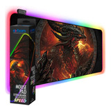 Mouse Pad Gamer Led Rgb Grande Usb 80x30cm Barato Promoção