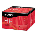 Sony 5c90hfr Grabadoras De Casete Hf De 90 Minutos De 5 Lad.