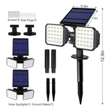 2 Pack De Lampara Luz Led Solar Kasonic Impermeables Jardín