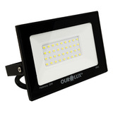 Refletor Preto Super Led 30w Bivolt Branco Quente Cor Da Luz Branco-quente