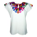 Oferta Blusa Artesanal %100 A Mano Mosaicos Cadena Chiapas