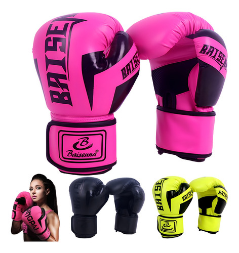 Guantes De Box Para Kickboxing,strap Velcro, 10 Oz