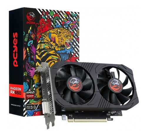 Placa De Video Amd Radeon Rx 550 4gb Gddr5 128 Bits Dual-fan