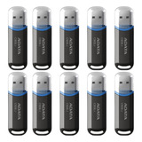 Kit 10 Memoria Usb 32gb Clasica Negro Mayoreo