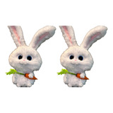Peluche Mediano Love Pets Secret Rabbit Carrot, 2 Unidades