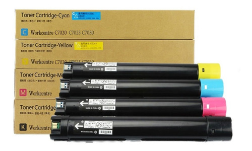 4x Toner Para Xerox Versalink C7020/c7025/c7030 K C M Y