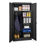 Gabinete Para Suministros - 91x46x183cm, Negro - Uline