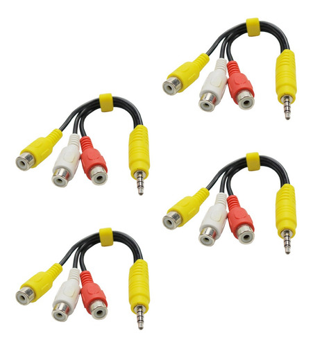 4 Cables Auxiliares De Audio Duraderos Para Caja De Tv