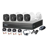 Cctv Kit Profesional Dahua Dvr 4ch + 4 Cam 1080p  Tienda9cl