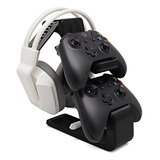 Suporte De Mesa P/ 2 Controles Xbox E Suporte Headset 