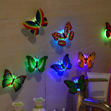 Pegatinas De Pared Luces Led Mariposa 3d Decoración De Casa