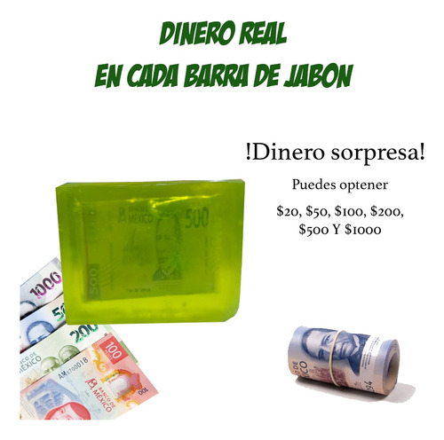  Jabon Con Dinero Real 