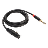 Cable De Micrófono Xlr Hembra A 1/4 Pulgadas Trs Balanced De