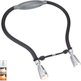 Luz De Lectura Recargable Para Cuello, 8 Luces Led Ámbar 