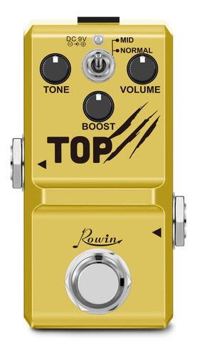 Pedal De Refuerzo De Guitarra Rowin Ln-318 Top Mini Analog V