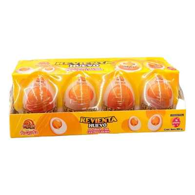 Golosina Con Centro Liquido Revienta Huevo 16pz Las Delicias | MercadoLibre