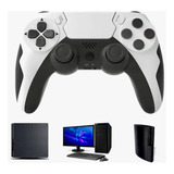 Gamepad Dupla Vibração, Wireless, 6 Eixos Ps4 Pc Windows