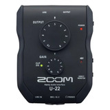 Interfaz De Audio Portátil Usb 2 Canales Zoom U22