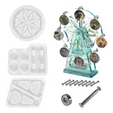 Hhaa Ferris Wheel Resin Moldes Epoxi Kits De Bricolaje Ensam