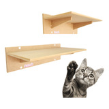 Prateleiras Escalada Gatos Grande Mdf Cru Nekocat - Cj 02pçs