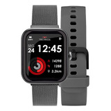 Smartwatch Technos Connect Max Prata E Cinza - Tmaxad/5f