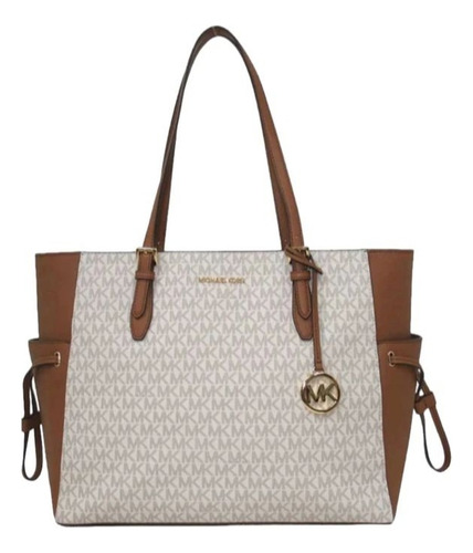 Michael Kors Tote Modelo Gilly Color Vainilla Monograma