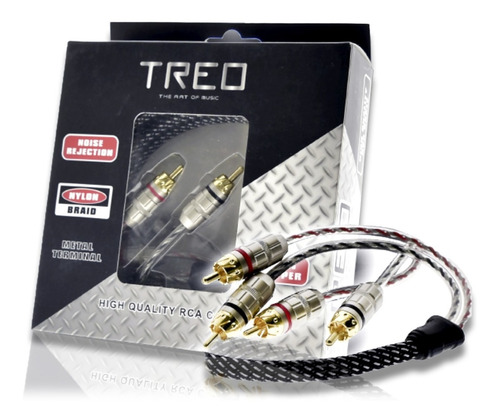 Cable Rca De 3 Metros Treo Tr-3mrca 100% Cobre Libre Oxígeno