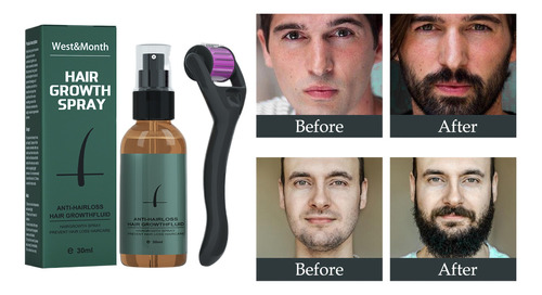 Spray De Óleo Para Crescimento De Barba Aumenta A Espessura