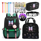 Juego De 14 Bolsas Para Libros Bts, Mochilas Escolares Y Kit