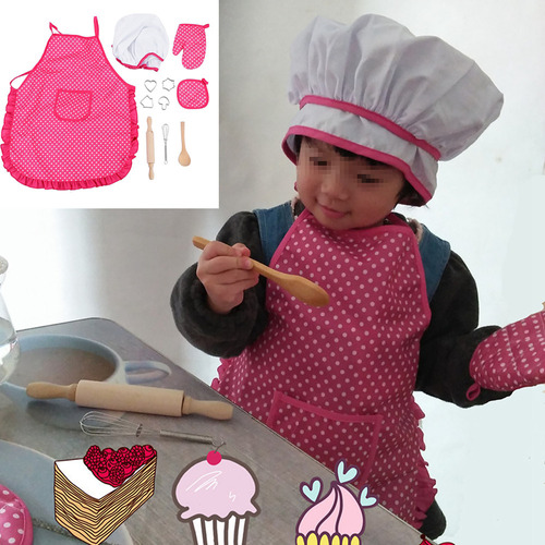 Juguetes De Repostería Para Niños, Delantal De Chef Para Niñ