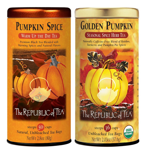 Tés De Calabaza De Otoño De Edición Limitada - Paquete De Té