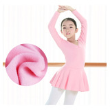 Vestido De Gimnasia De Ballet Para Niños De Invierno, Traje