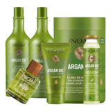 Argan Oil Inoar Kit Litro Shampoo + Cond + Masc 1kg Oleo 