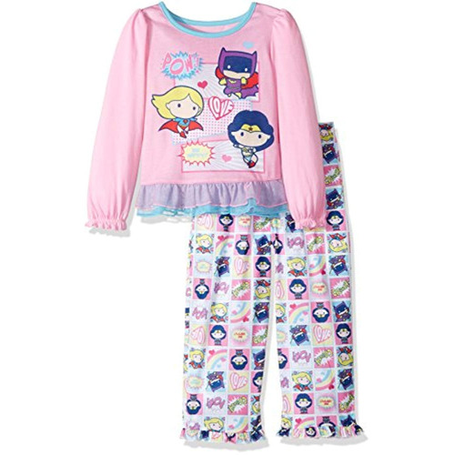 Pijama Superhéroes Niña Con Capa