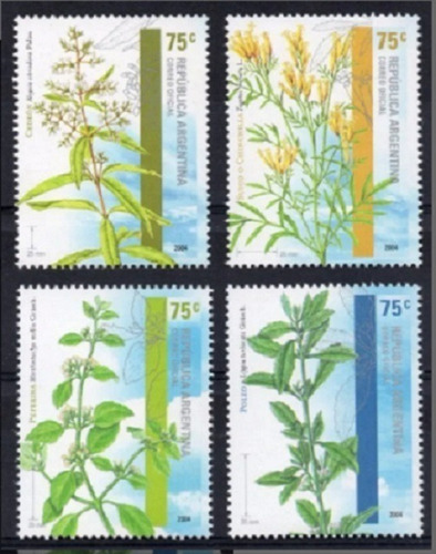 2004 Botánica- Plantas Aromáticas- Argentina (serie) Mint