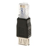 Adaptador Rj45 Macho A Usb 2.0 Hembra Para Ethernet Lan