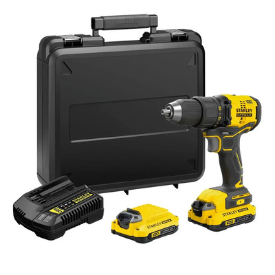 Taladro Atornillador Brushless Stanley Sbd710c2k-b3 Color Amarillo | Meses sin interés
