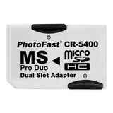 Adaptador Memoria Compatible Con Dual Slot Microsd Pro Duo