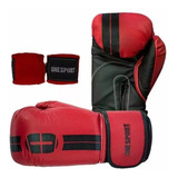 Kit Luva De Boxe Muay Thai + Bandagem Kickboxing Treino Luta