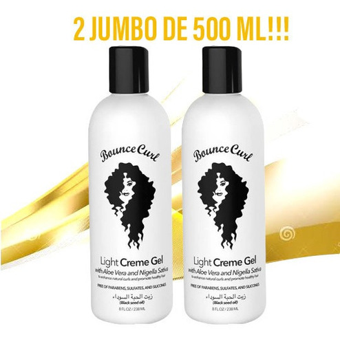 Bounce Curl . 2 Cremas Para Peinar Light Gel. Jumbo De 500ml