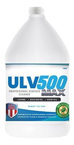 Ulv500 Ácido Hipocloroso 500 Ppm (1 Galón) Para Nebulizadore