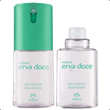 Kit Desodorante Deo Corporal Natura Erva Doce + Refil 100ml