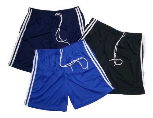 Kit 3 Calção Shorts Plus Size Futebol Academia  M Ao G5 List