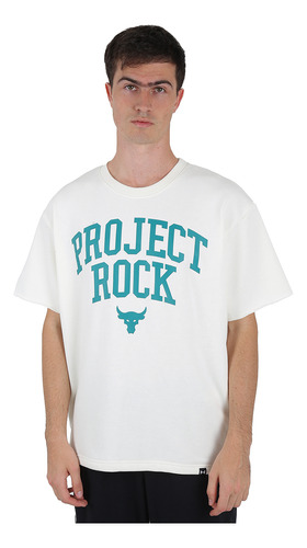 Remera Under Armour Project Rock Heavyweight Terry Hombre En